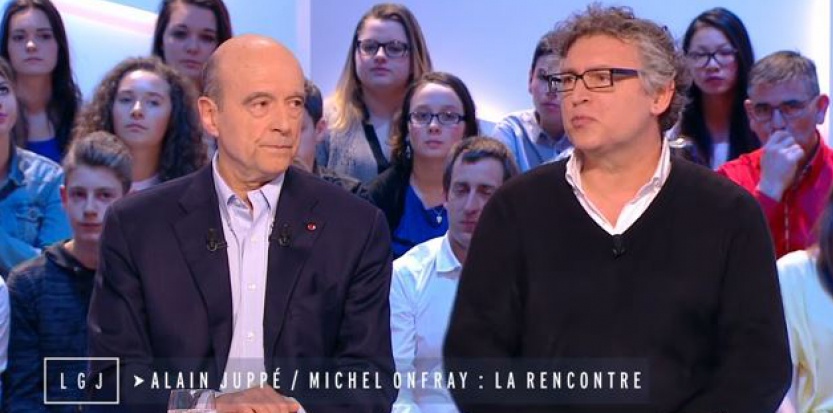 Juppé tancé par Onfray: la politique victime de la télé de la dérision - Challenges.fr